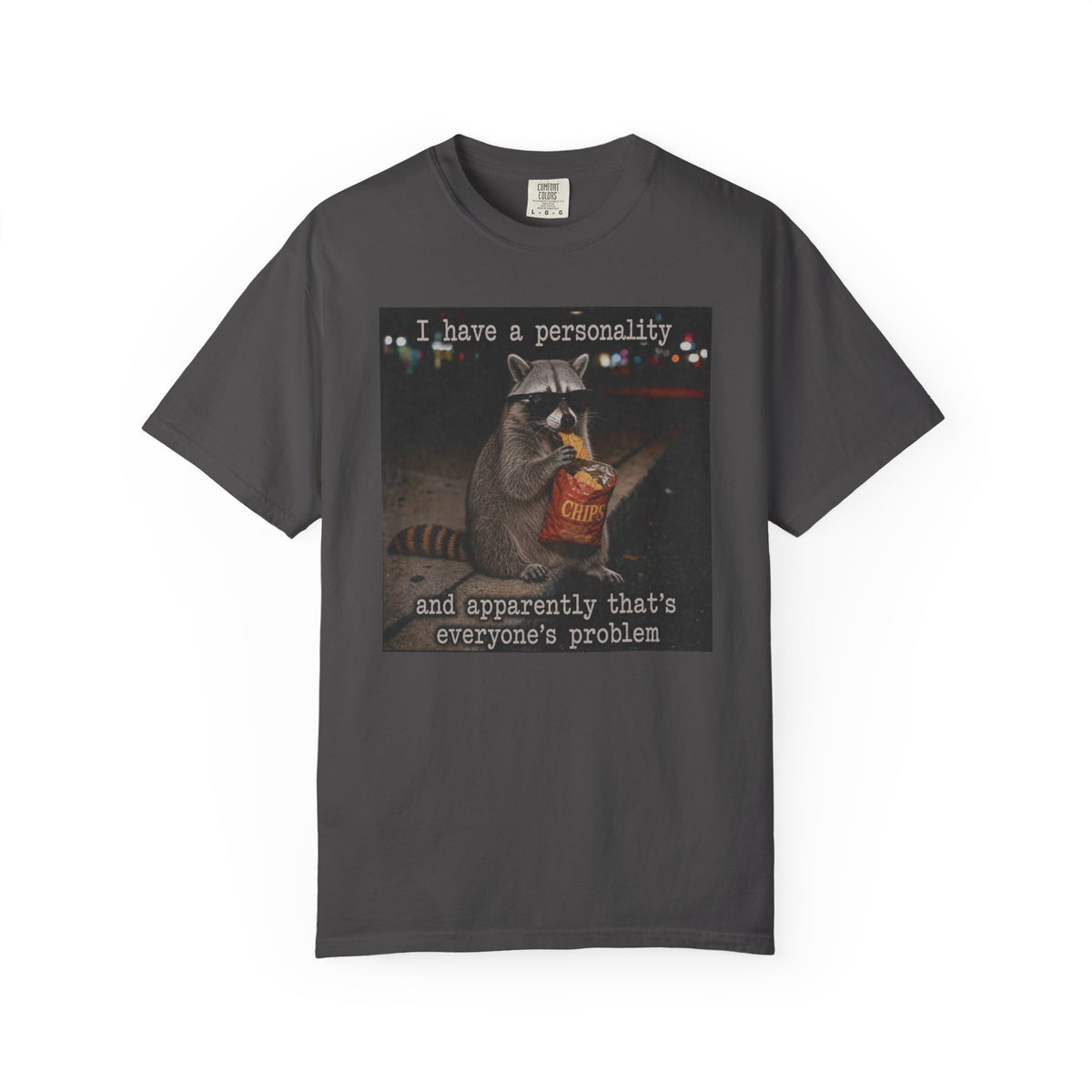 Raccoon Personality Comfort Colors T-Shirt