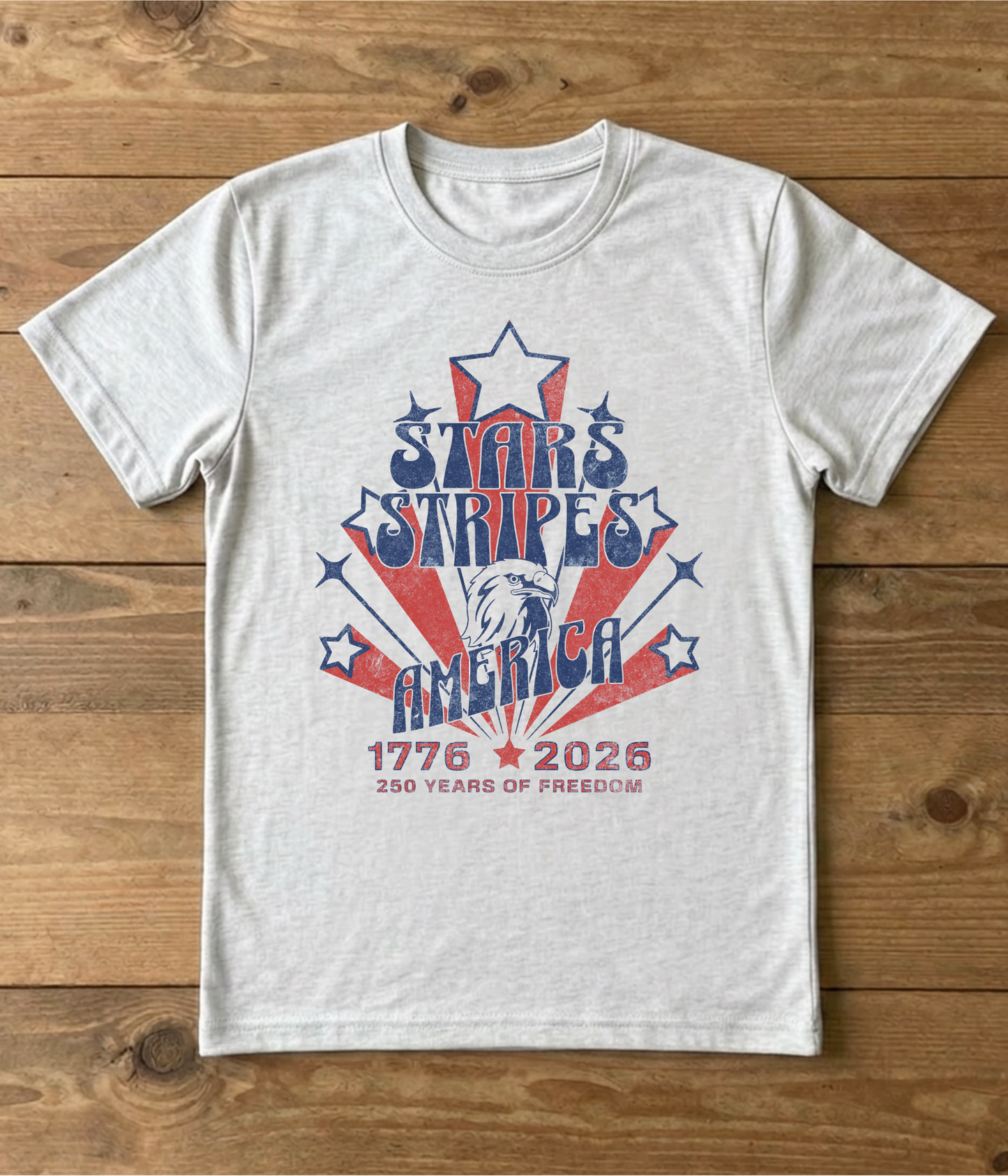 Youth Stars Stripes Distressed T-Shirt