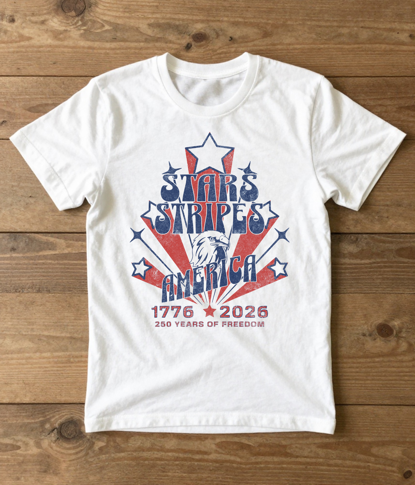 Youth Stars Stripes Distressed T-Shirt