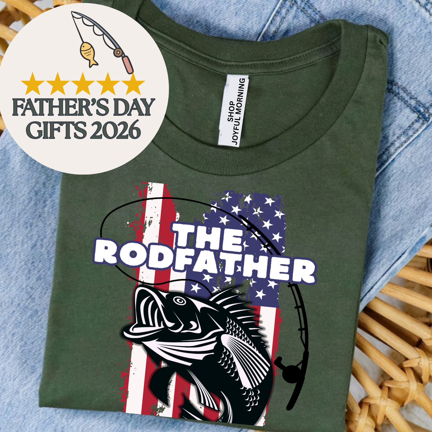 Rodfather Fathers Day T-Shirt