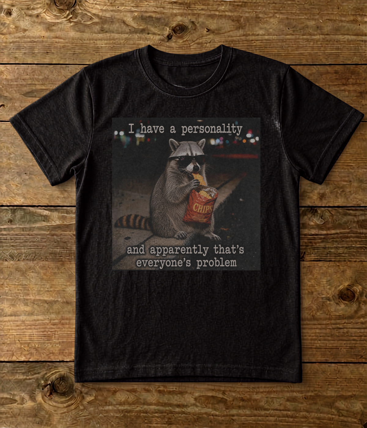 Raccoon Personality Comfort Colors T-Shirt