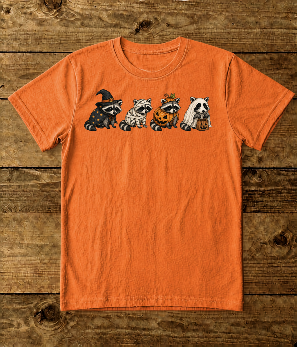 Raccoon Spooky Costume Comfort Colors T-Shirt