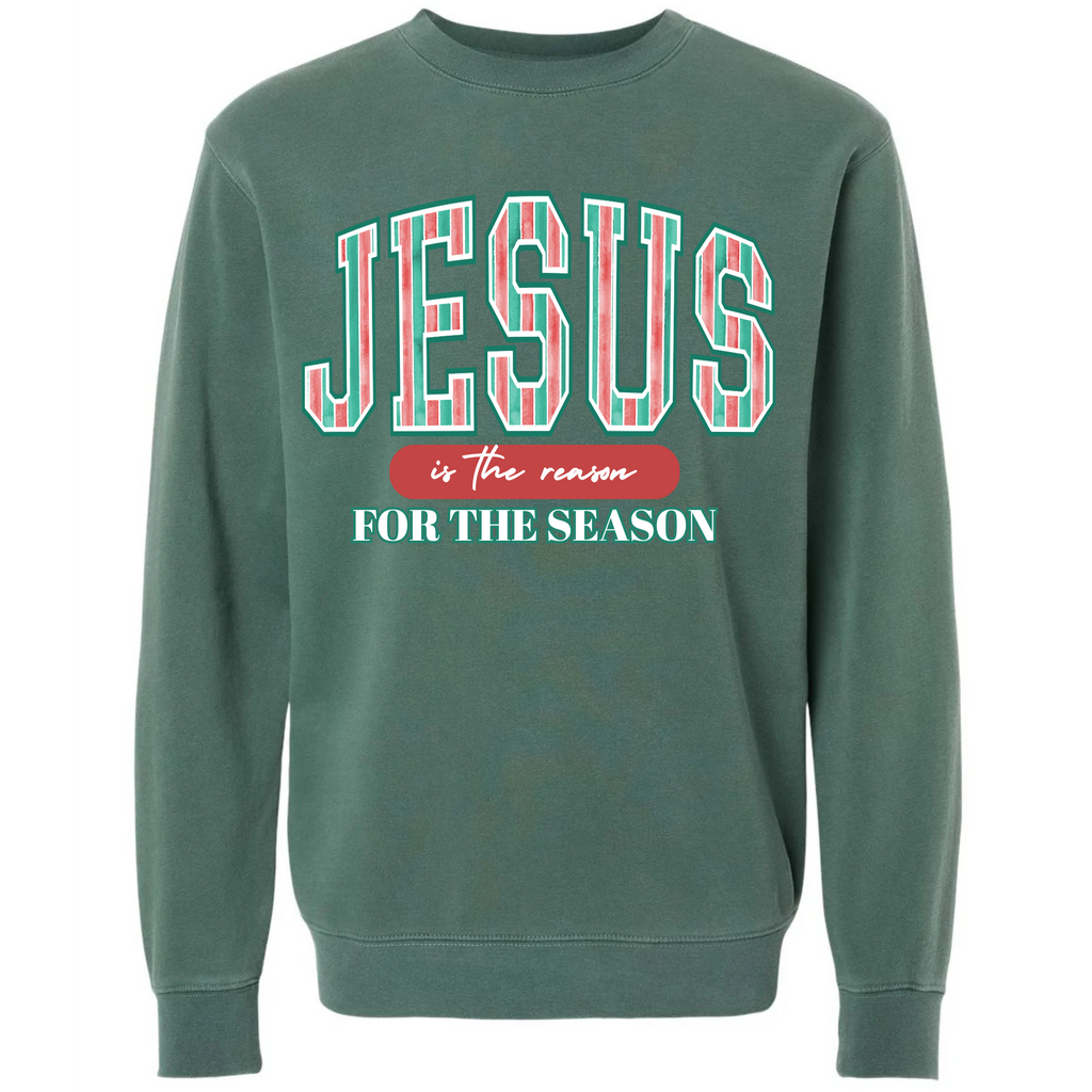Christian Holiday Crewneck Jesus is the Reason