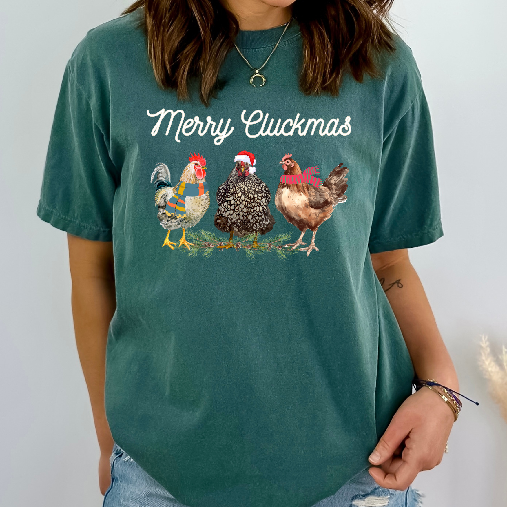 Holiday Chicken Christmas Tee